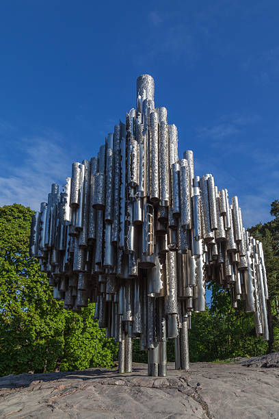 Helsinki, Finland - May 20, 2016: Sibelius monument in Sibelius Park , Helsinki, Finland