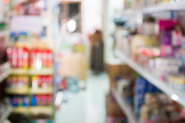 istock Blur the background of internal storage. 636671212