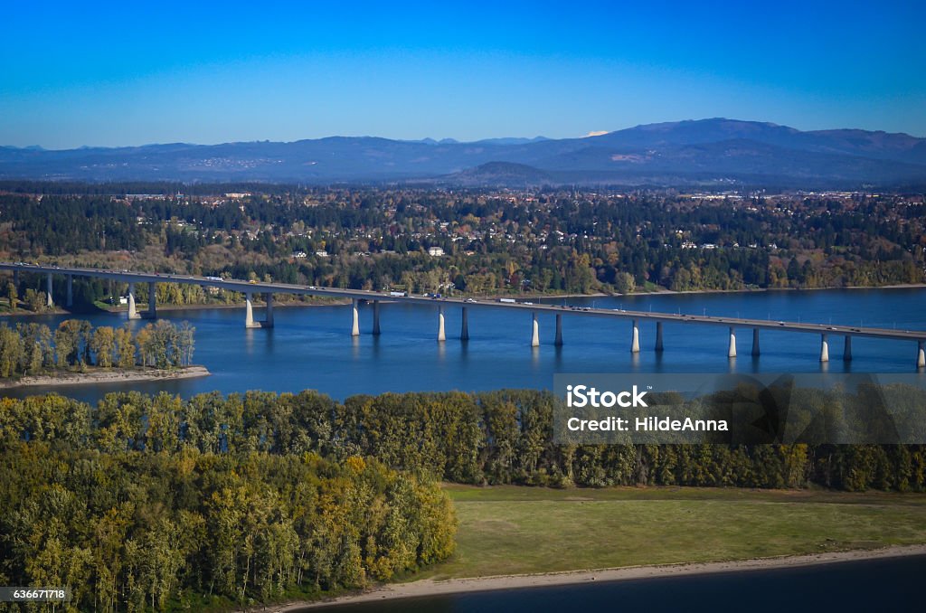 Pont de l’Interstate Highway sur le fleuve Columbia - Photo de État de Washington libre de droits