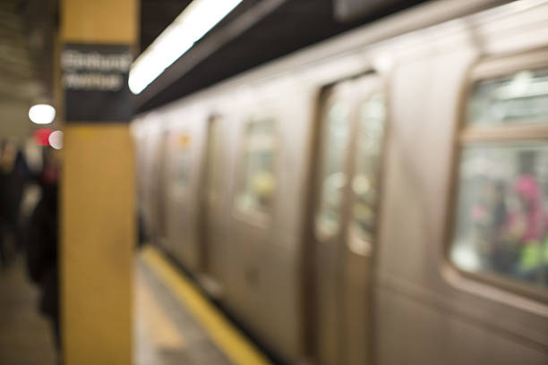 istock Defocused NYC subway station for backdrop or background 636671730