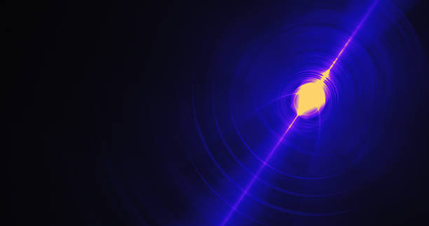 istock Blue And Yellow Abstract Lines Curves Particles Background 636674836