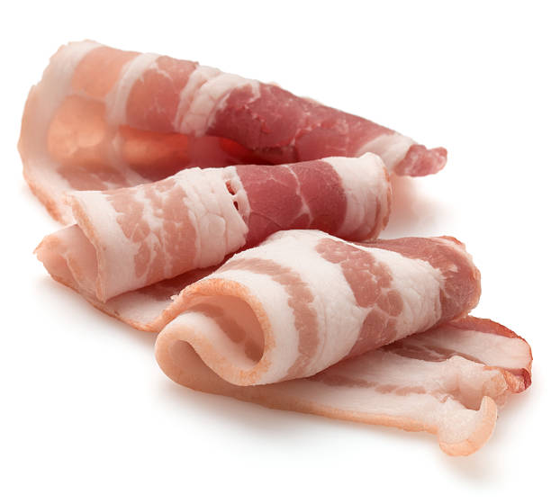 istock sliced pork bacon isolated on white background cutout 636675844