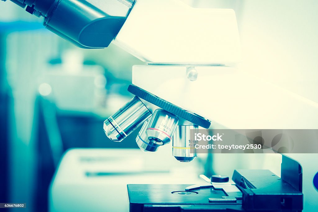 Lab Microscope Background Laboratory Microscope Stock Photo - Download Image Now - Backgrounds ...