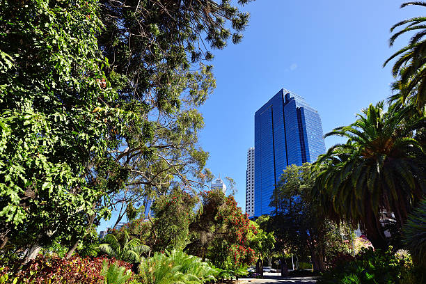 istock View of Perth Skyscrapers in the Park 636682522
