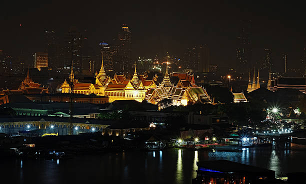 istock Grand palace night at  bangkok, Thailand 636682746