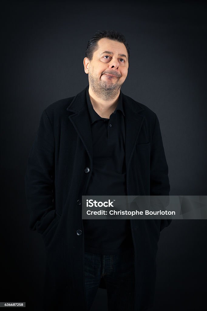 Handsome man doing different expressions in different sets of clothes: bored 50-54 Years Stock Photo