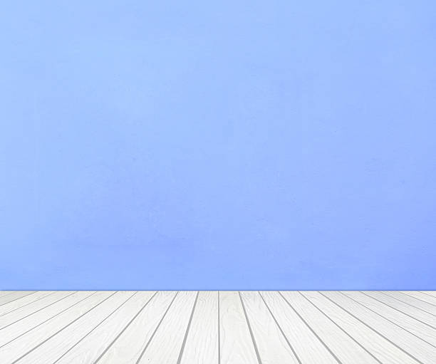 istock room interior with color wall and white wood floor 636691826
