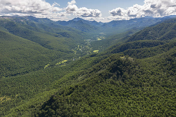 istock Kronotsky Nature Reserve on Kamchatka Peninsula. View from helicopter. 636696830