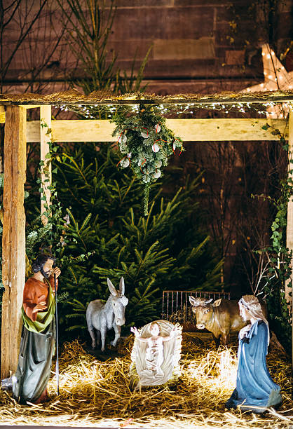 istock Nativity scene on the streets of Strasbourg 636699590