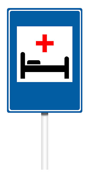 Beds in empty hospital ward