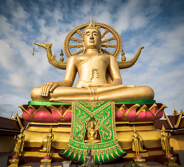 istock Big Buddha statue at Wat Phra Yai, Koh Samui, Thailand 636702598