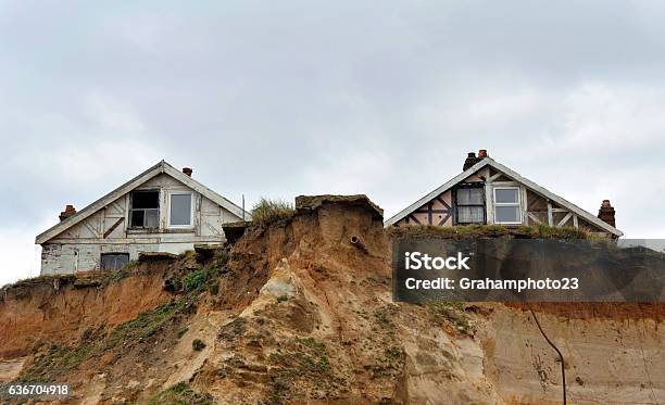 Erosion Stock Photo - Download Image Now - Coastline, Eroded, House