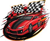 Speeding Racing Car Design