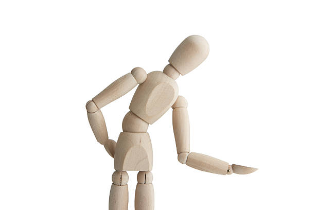 istock Wooden mannequin with welcome pose 636710592
