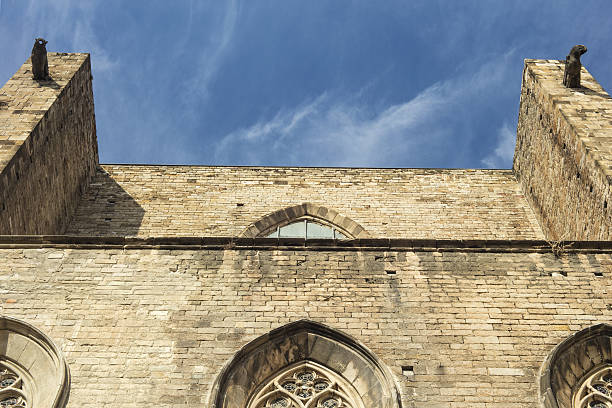 istock Santa Maria del Mar (Saint Mary's) Cathedral in Barcelona, Spain 636711238