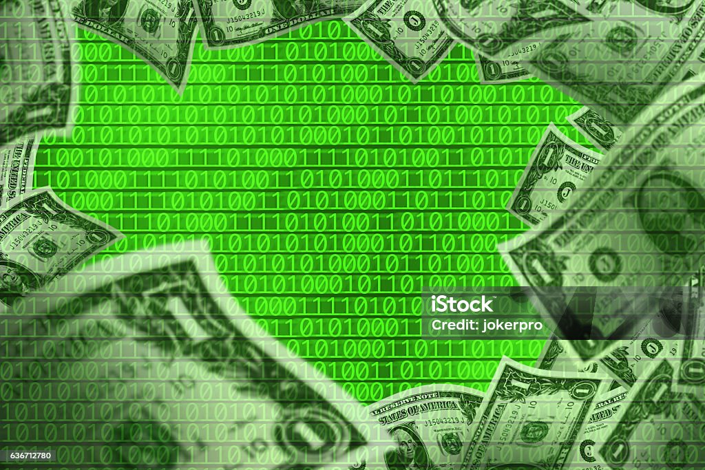 American Dollar And Binary Code Stock Photo - Download Image Now ...