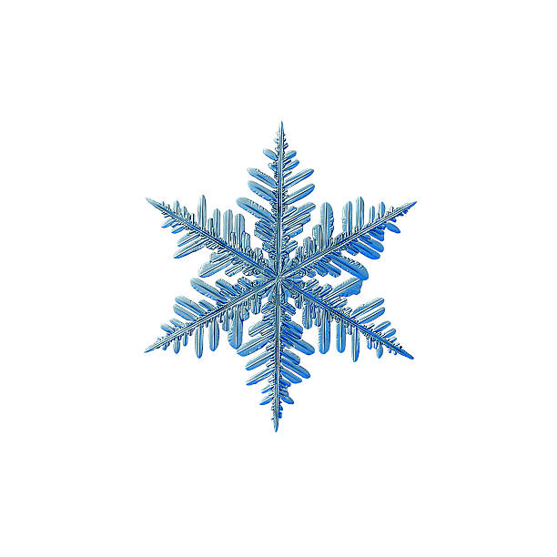 Snowflake isolated on white background stock photo