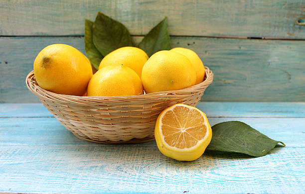 istock Ripe yellow lemons in a basket 636717710