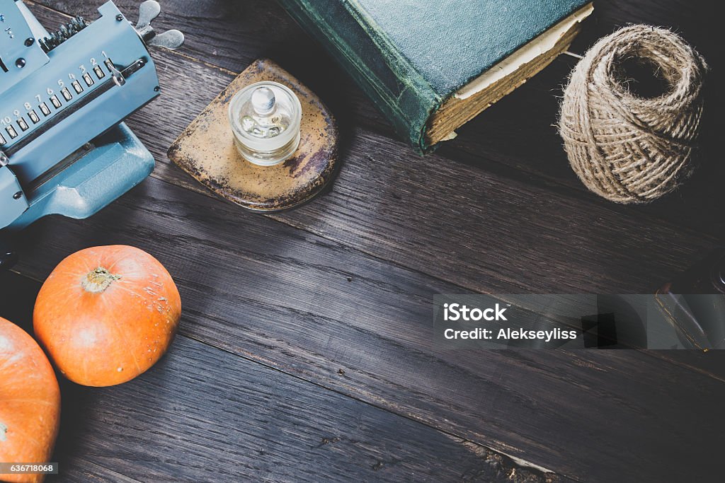 Desk Adding Machine Vintage Adding Machine On An Old Desk Stock Photo - Download Image Now ...
