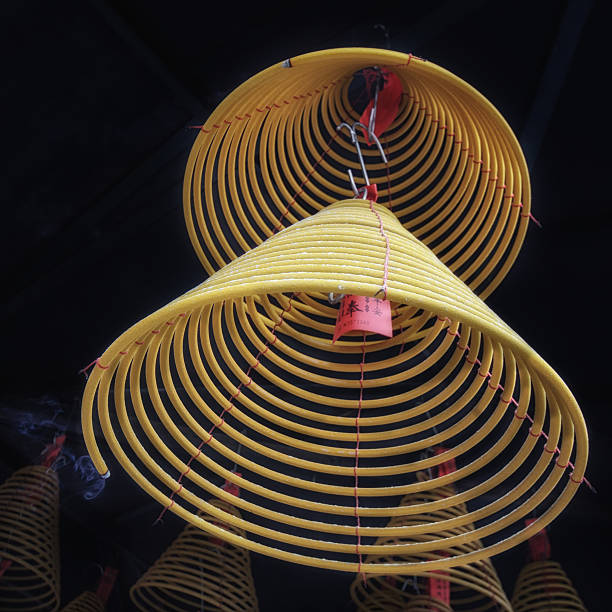 istock Burning incense coils at temple of Macau 636720020