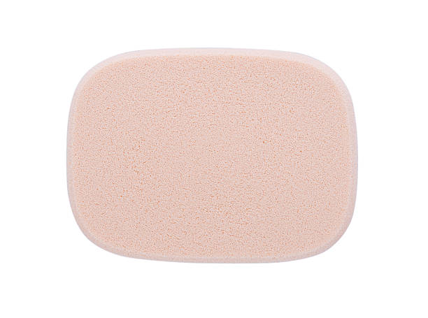 istock Cosmetic sponges on white background 636721476