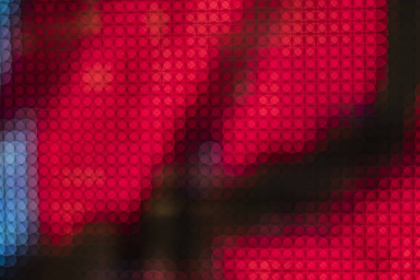 istock Abstract colorful background with bokeh defocused lights 636722182
