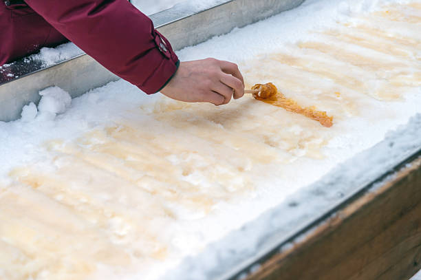 istock Maple taffy on snow in Montreal, Quebec, Canada 636724784