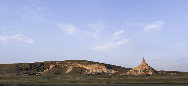 Chimney Rock Nebraska stock photo