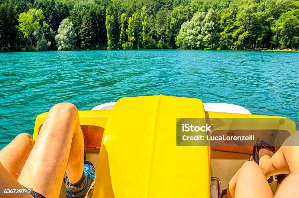Pedalo Paddle Boat Stock Photo - Download Image Now - Pedal Boat, Paddleboat, Lake