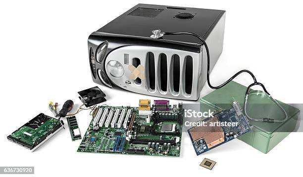 Computer Components For Cut Out Computer Stock Photo - Download Image Now - Computer, Computer Part ...