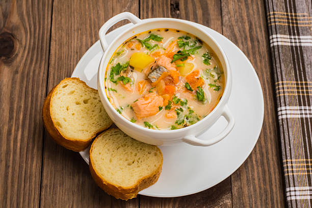 istock Soup with salmon Finland 636731142