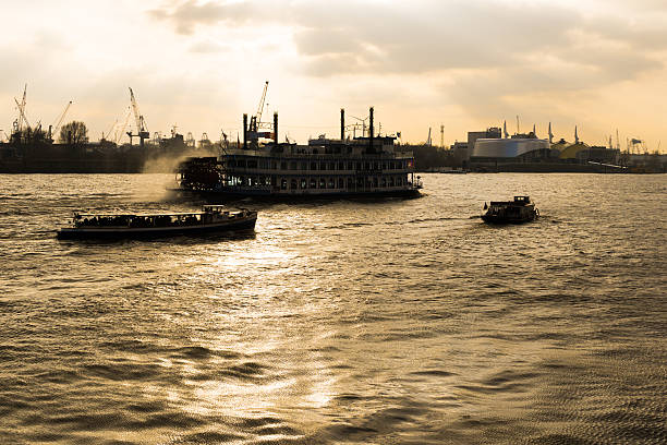 istock Boats In River Against Sky 636731561