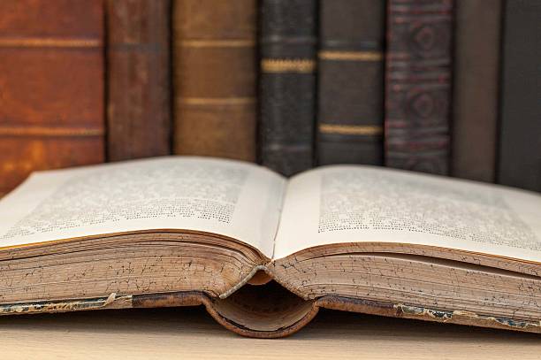 istock Antiquarian books on the table. 636736856