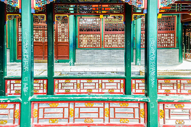 istock Colorful detail in Chinese Architecture 636741656