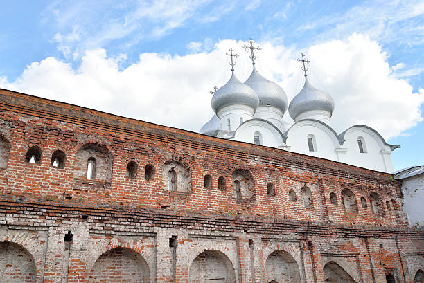 Sophia Cathedral and Bishops yard in Vologda, Russia.