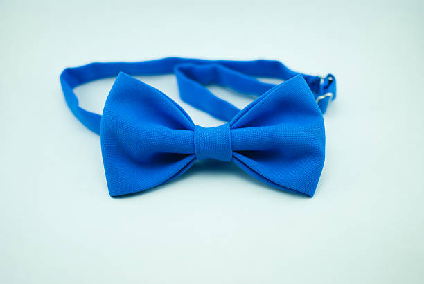 istock Fashionable and trendy blue bow-tie. Isolated 636747718