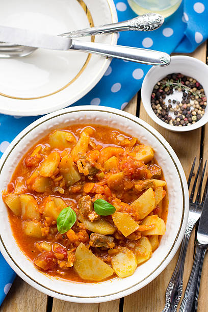 istock Pork stew with pumpkin and potatoes 636751460