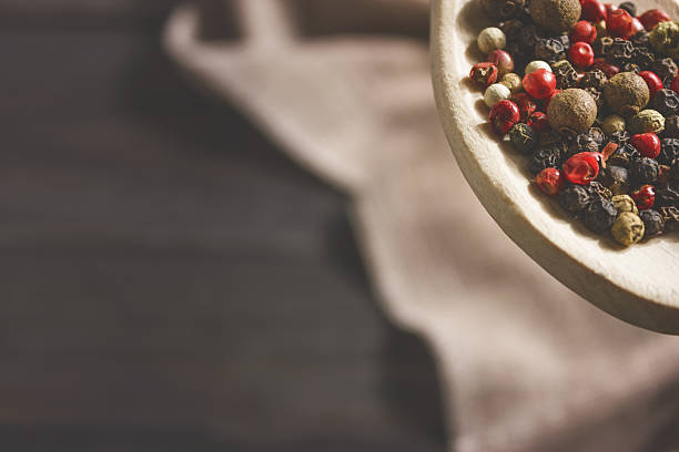 Different spices pepper