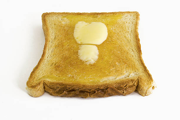 Melting Butter on White Toast Butter, Toasted Bread, Bread, Breakfast, Sandwich butter margarine isolated portion stock pictures, royalty-free photos & images