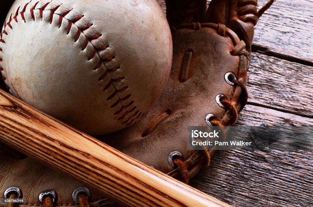Équipement de Baseball - Photo de Fond libre de droits