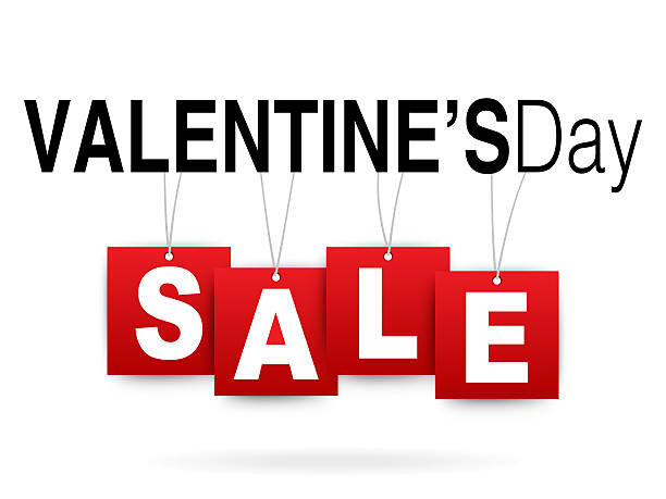 istock Valentines Day sale on white 636771996