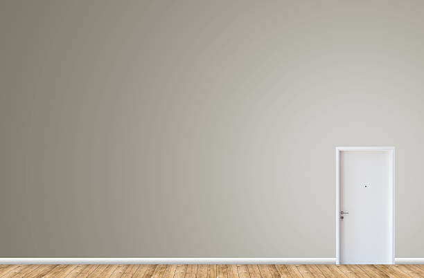 istock white door closed isolated on white with clipping path 636772238