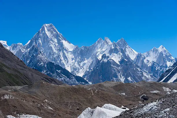 Gasherbrum massif moutain with many peak, Skardu, Gilgit, Pakistan, Asia