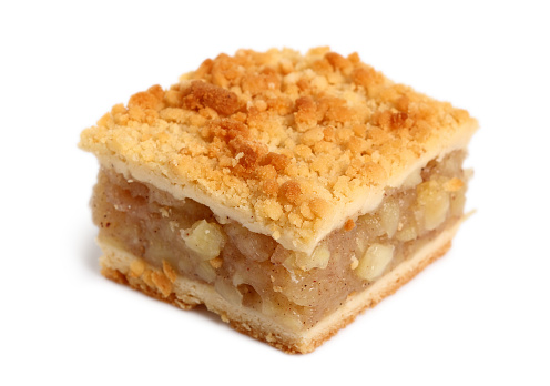 Apple Pie. Double crust apple pie with cinnamon made with shortcrust pastry.