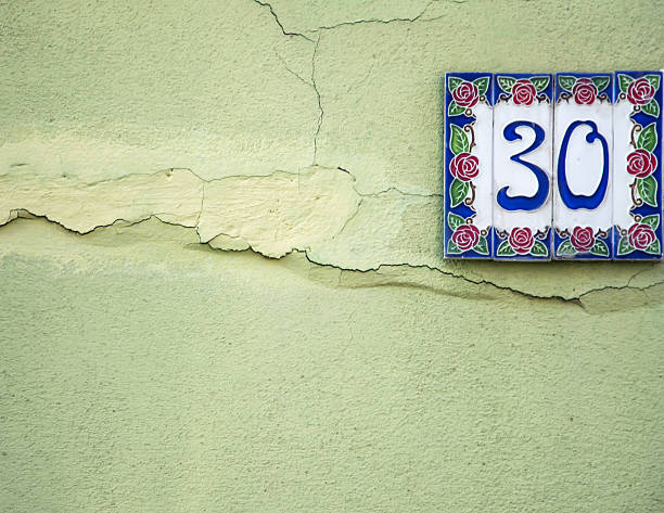 istock Traditional Italian home sign board painted on ceramic tile 636779656