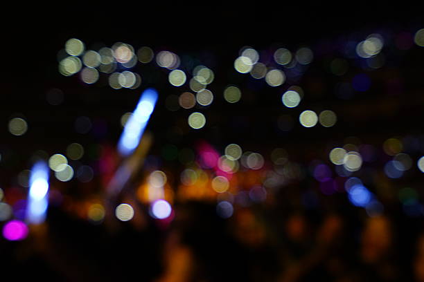 istock Defocused entertainment concert lighting on stage 636779952