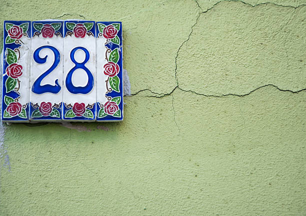 istock Traditional Italian home sign board painted on ceramic tile 636780082
