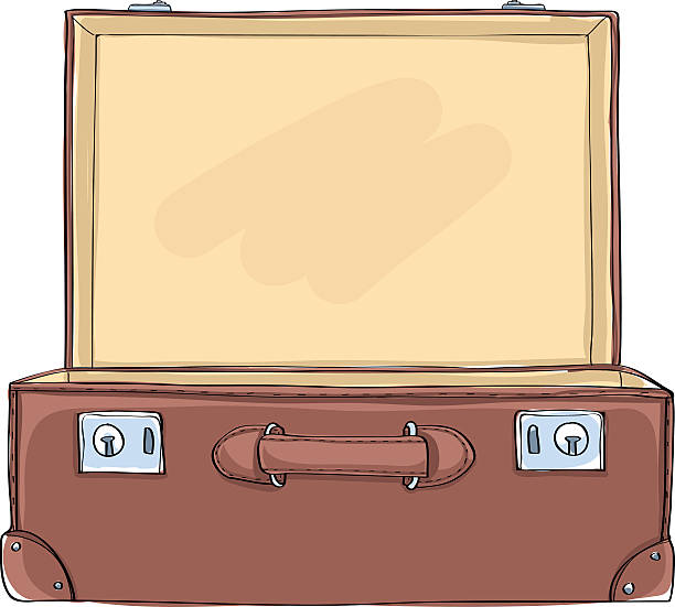 illustrations, cliparts, dessins animés et icônes de vintage valise éclairage à l’intérieur de l’illustration d’art vectoriel - 2000 business briefcase business travel