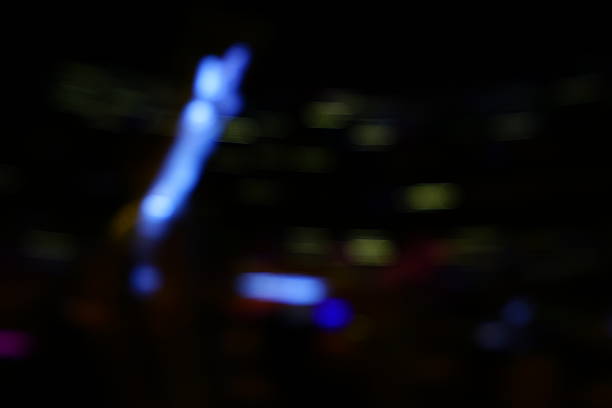 istock Defocused entertainment concert lighting on stage 636782236