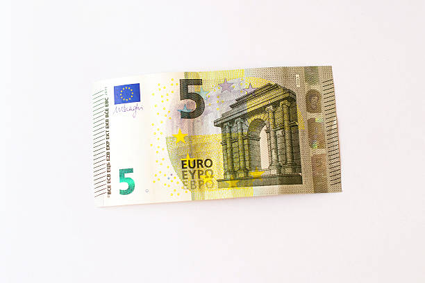 5 Euro banknotes Euro banknotes are in denominations of 5 euros. Symbol of European currency to wealth and investment. Money of European Union five euro banknote photos stock pictures, royalty-free photos & images